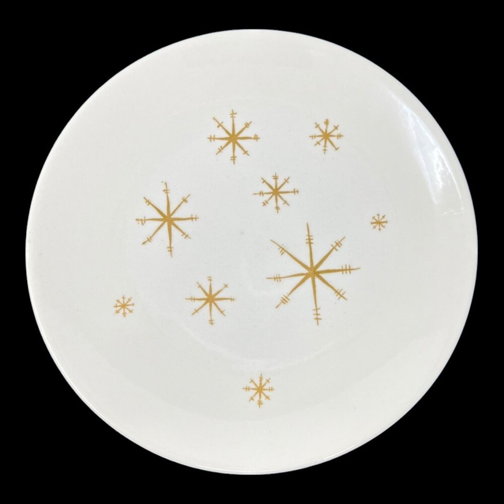 2- Star Glow Royal China Royal-Ironstone Plates Atomic Star Retro Vtg 10 in USA - Picture 2 of 6